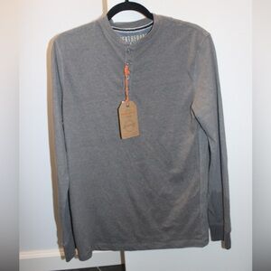 Weatherproof Vintage Men’s Long-Sleeve Henley | NWT | Grey